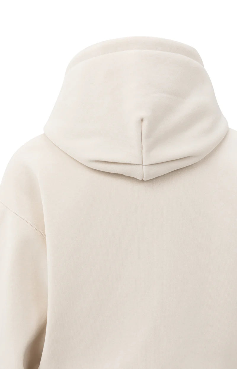 Hoodie oversize en mélange de coton