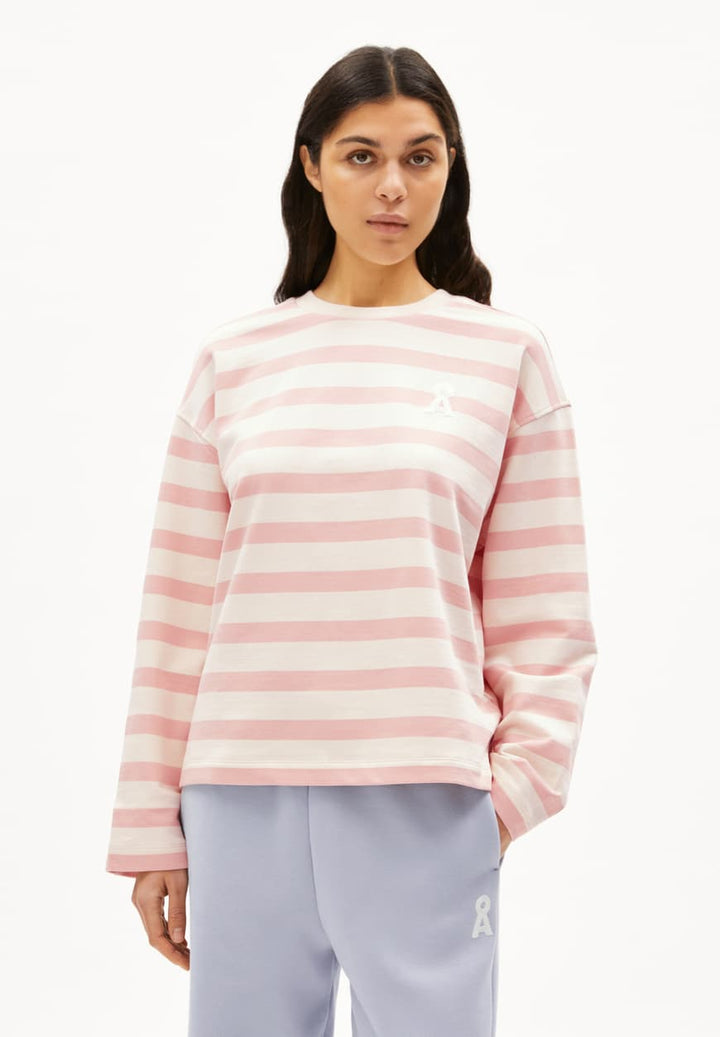 Pull côtelé rayé avec logo brodé Frankaa Bold