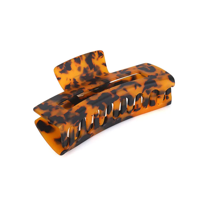 Pince à cheveux rectangle avec motif