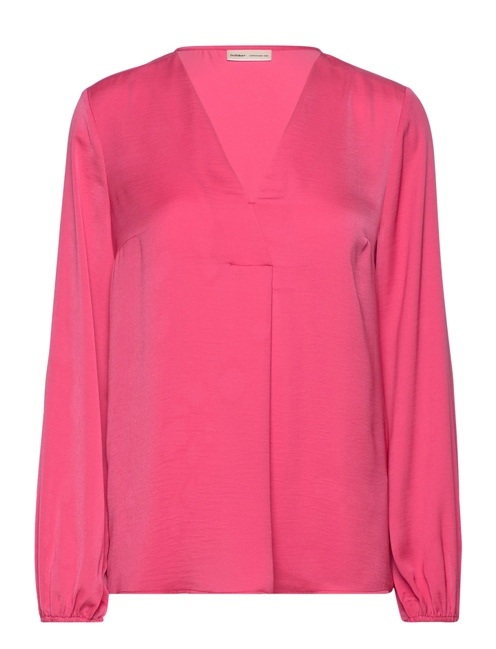 Blouse légère col V Rinda - Corail