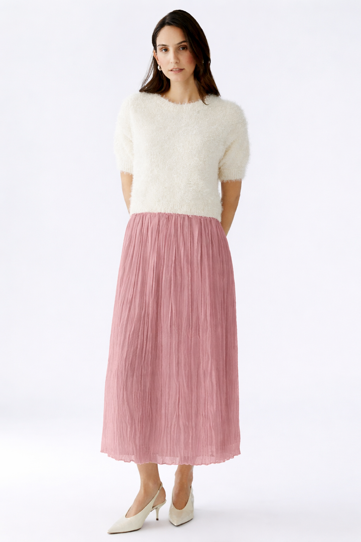 Jupe en chiffon froissé