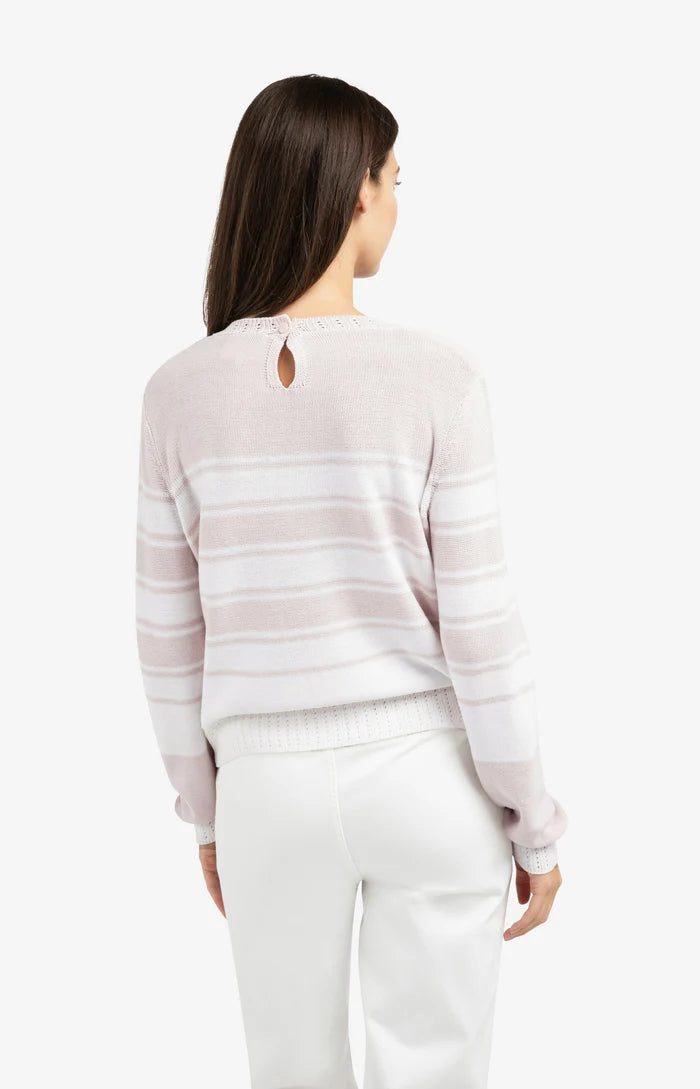 Pull à rayures et manches longues