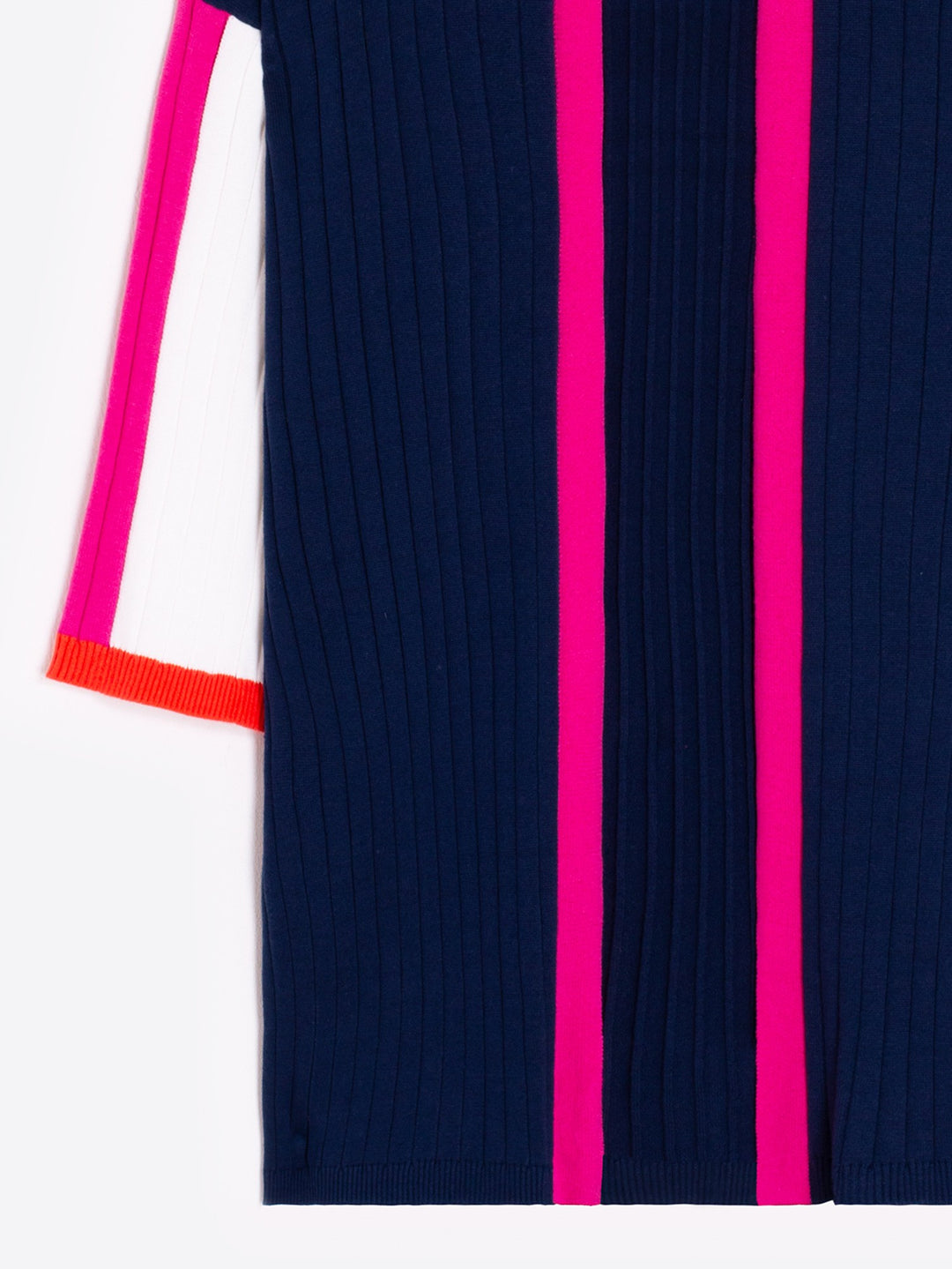 Cardigan en coton long avec bande contrastée Canale Maia