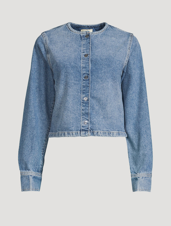 Chemise courte en denim Montauk