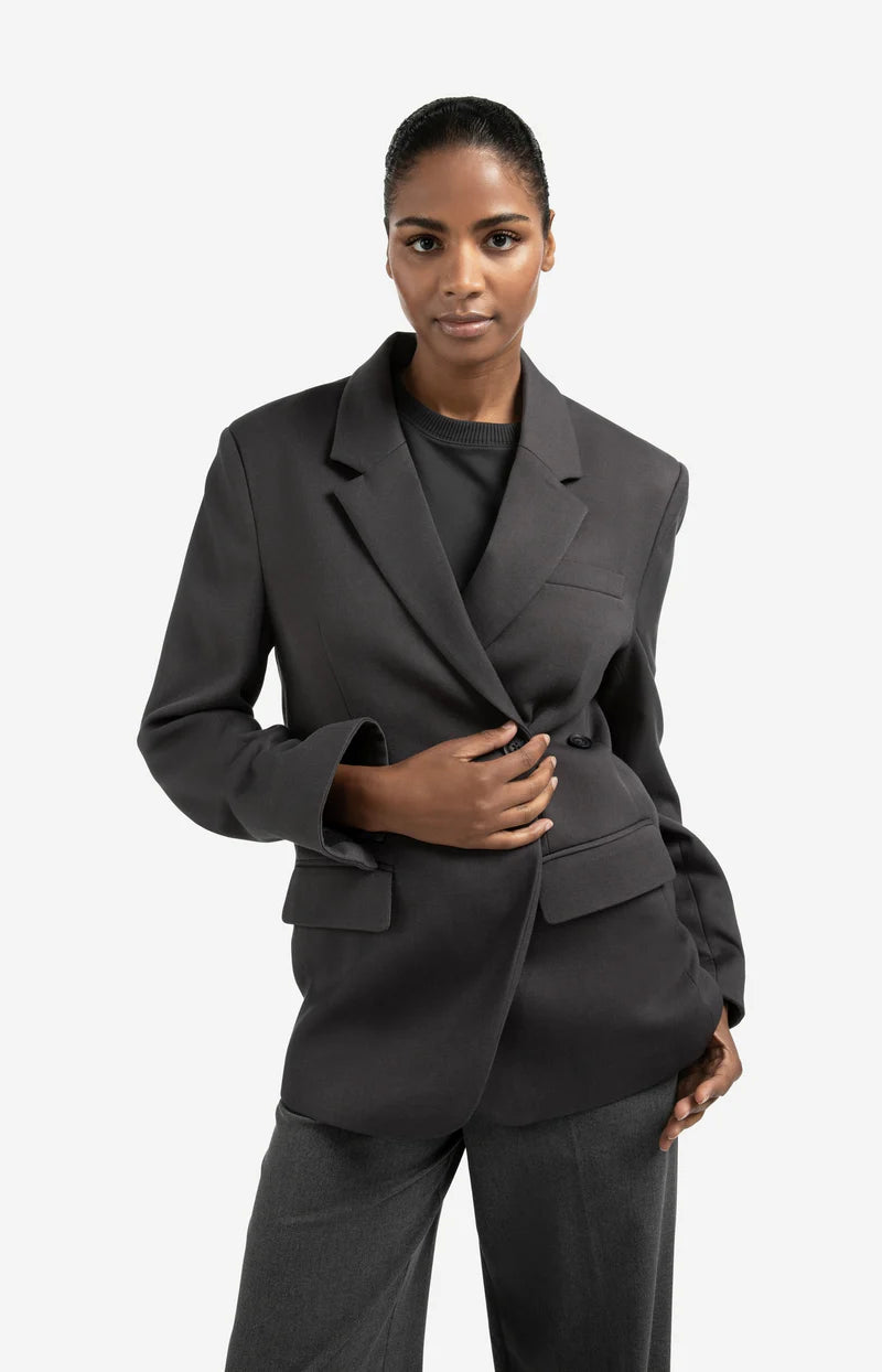 Veston oversize avec bandes décoratives