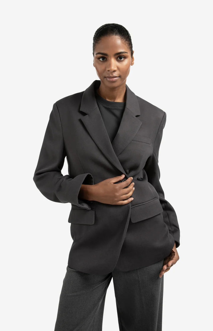 Veston oversize avec bandes décoratives