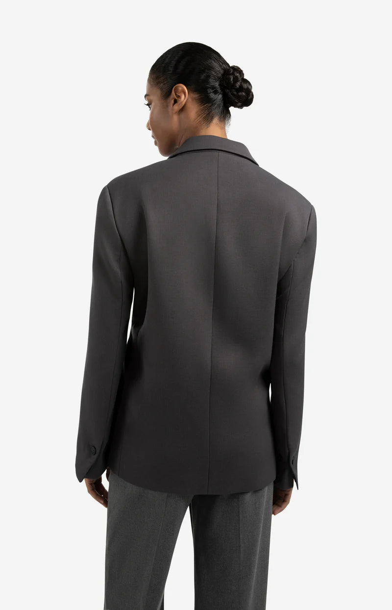 Veston oversize avec bandes décoratives