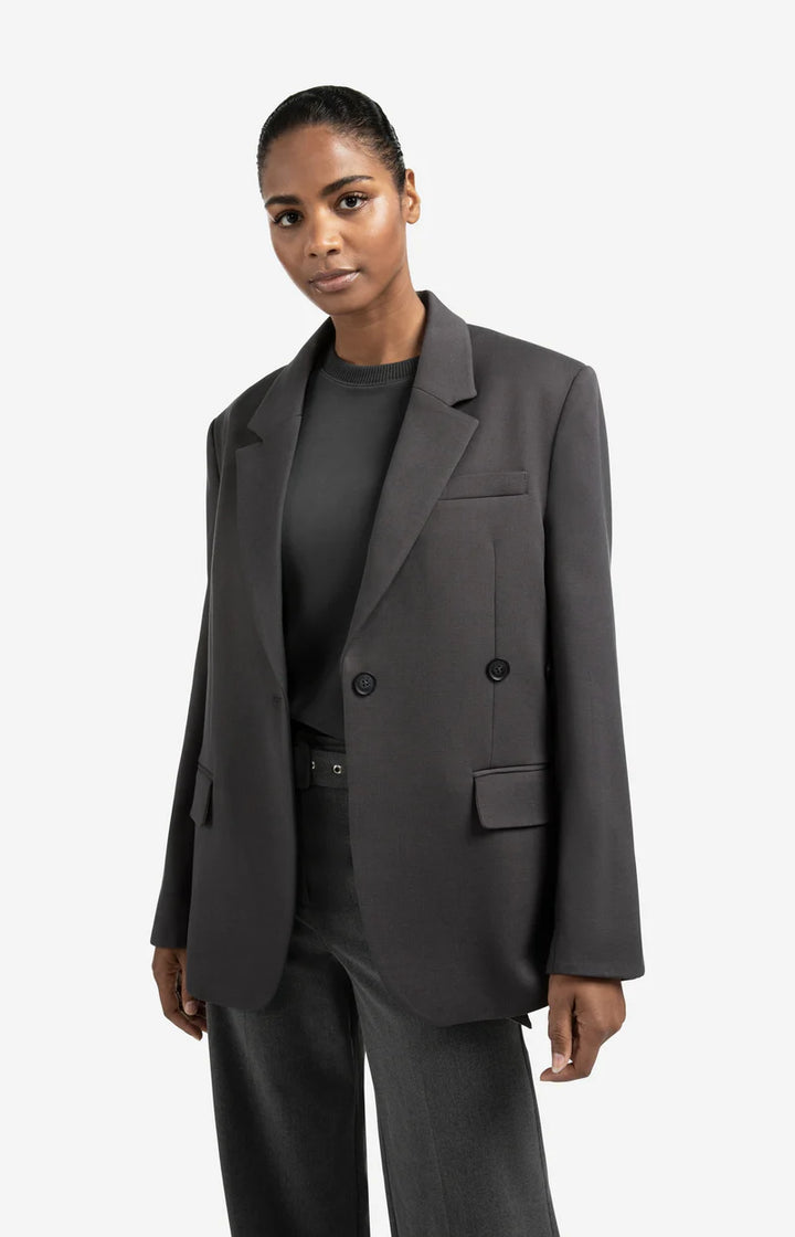 Veston oversize avec bandes décoratives
