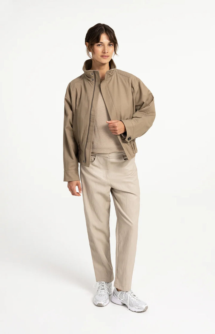 Blouson ample à col montant