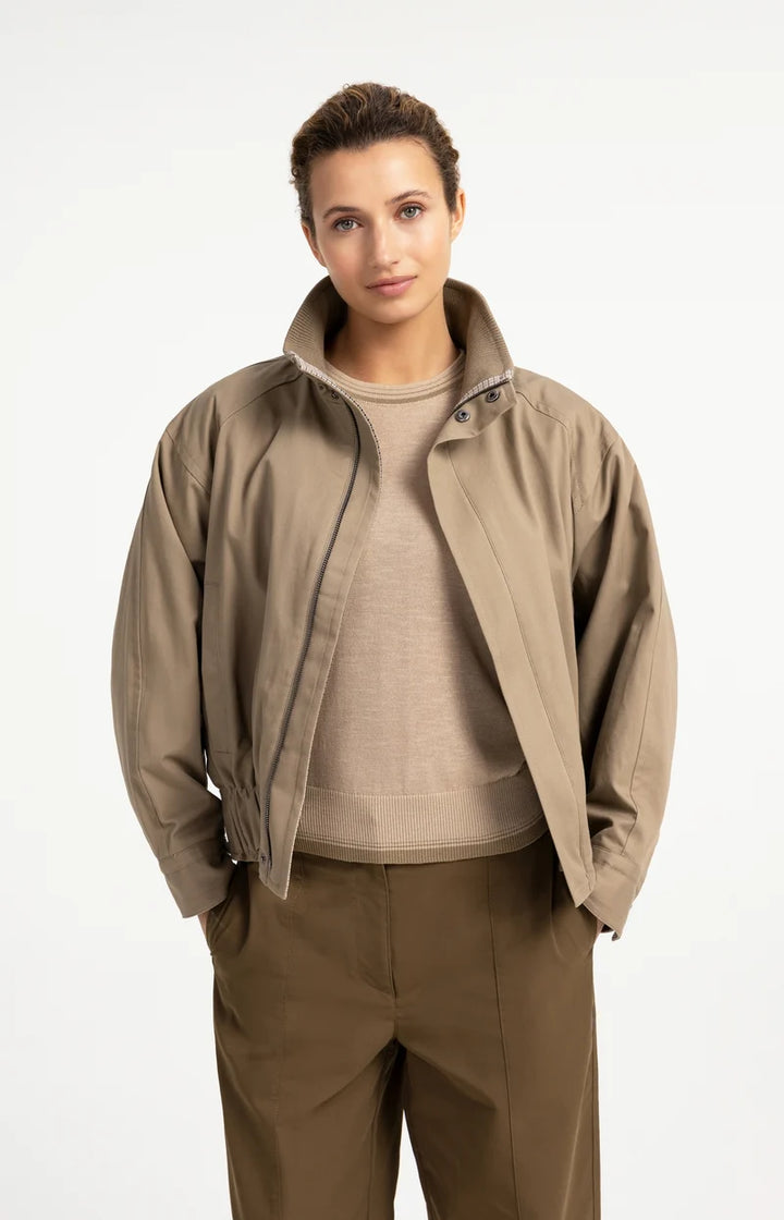 Blouson ample à col montant