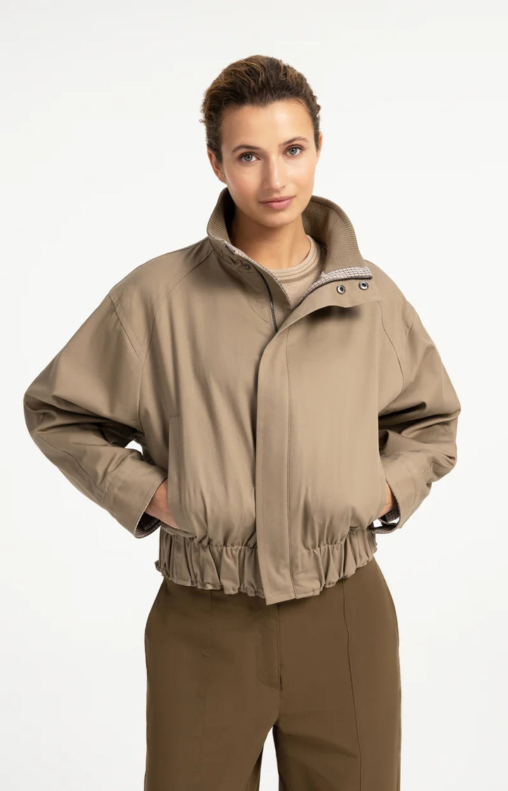 Blouson ample à col montant