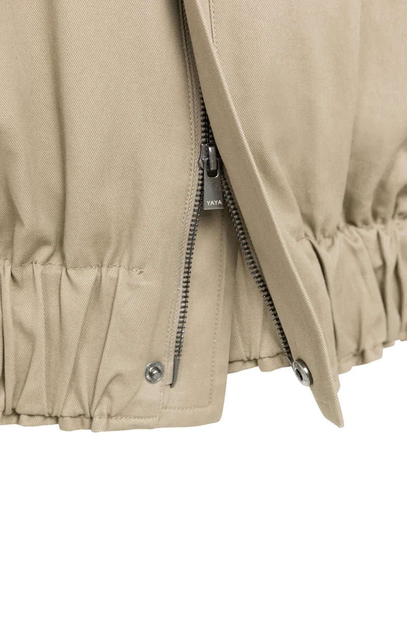 Blouson ample à col montant