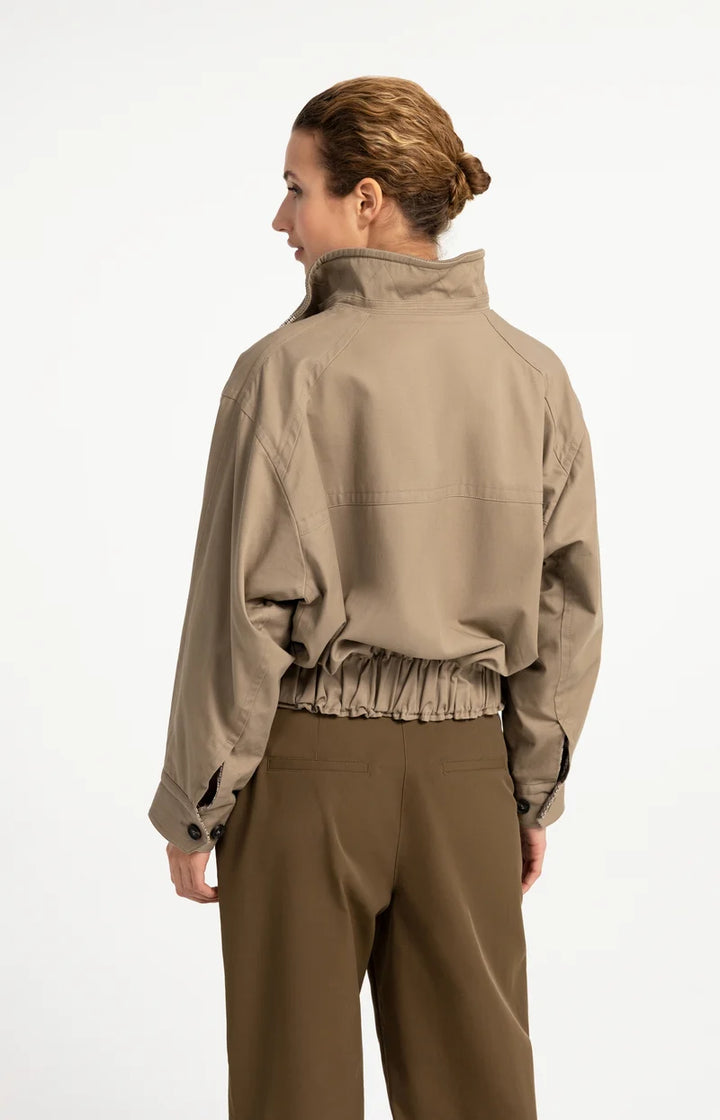 Blouson ample à col montant