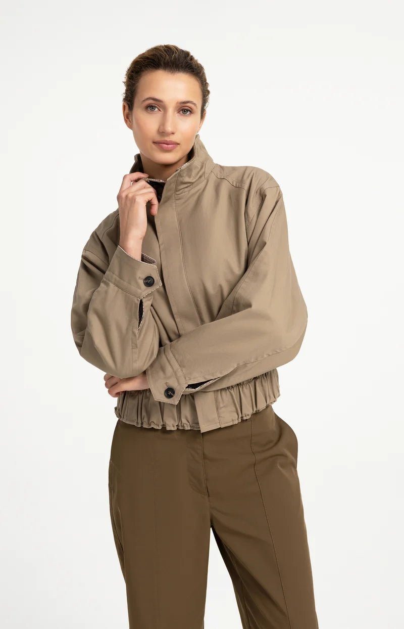 Blouson ample à col montant