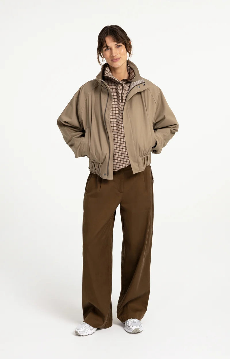 Blouson ample à col montant
