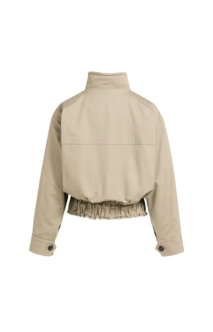 Blouson ample à col montant