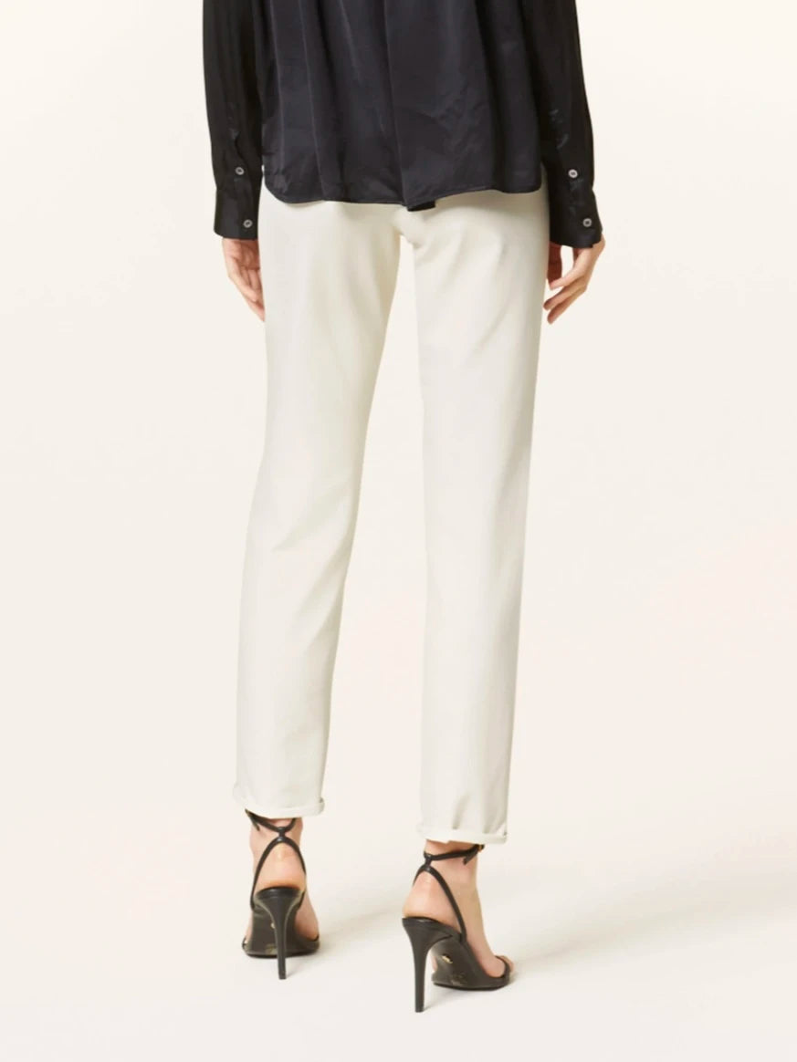 Pantalon droit à taille mi-haute Renira