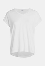 T-shirt avec écriture bleue
