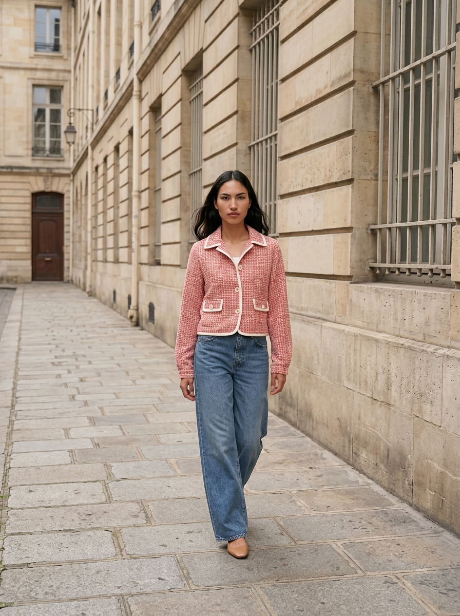 Veste en tricot bouclé d'été - Poppy