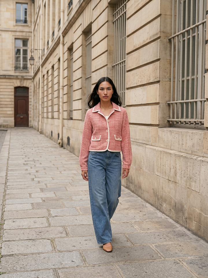 Veste en tricot bouclé d'été - Poppy