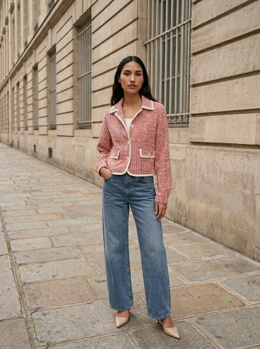 Veste en tricot bouclé d'été - Poppy