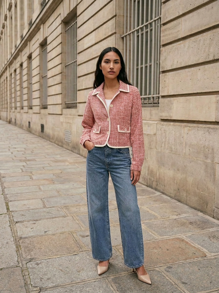 Veste en tricot bouclé d'été - Poppy