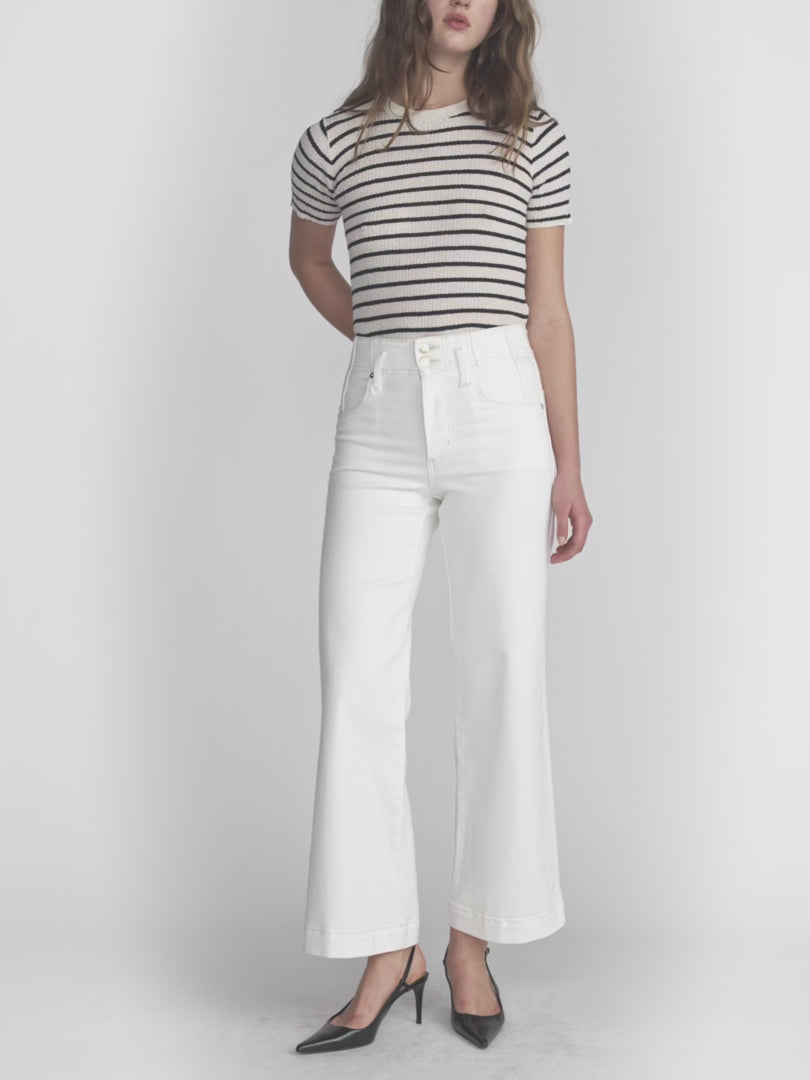 Jeans large The Seamed à double bouton