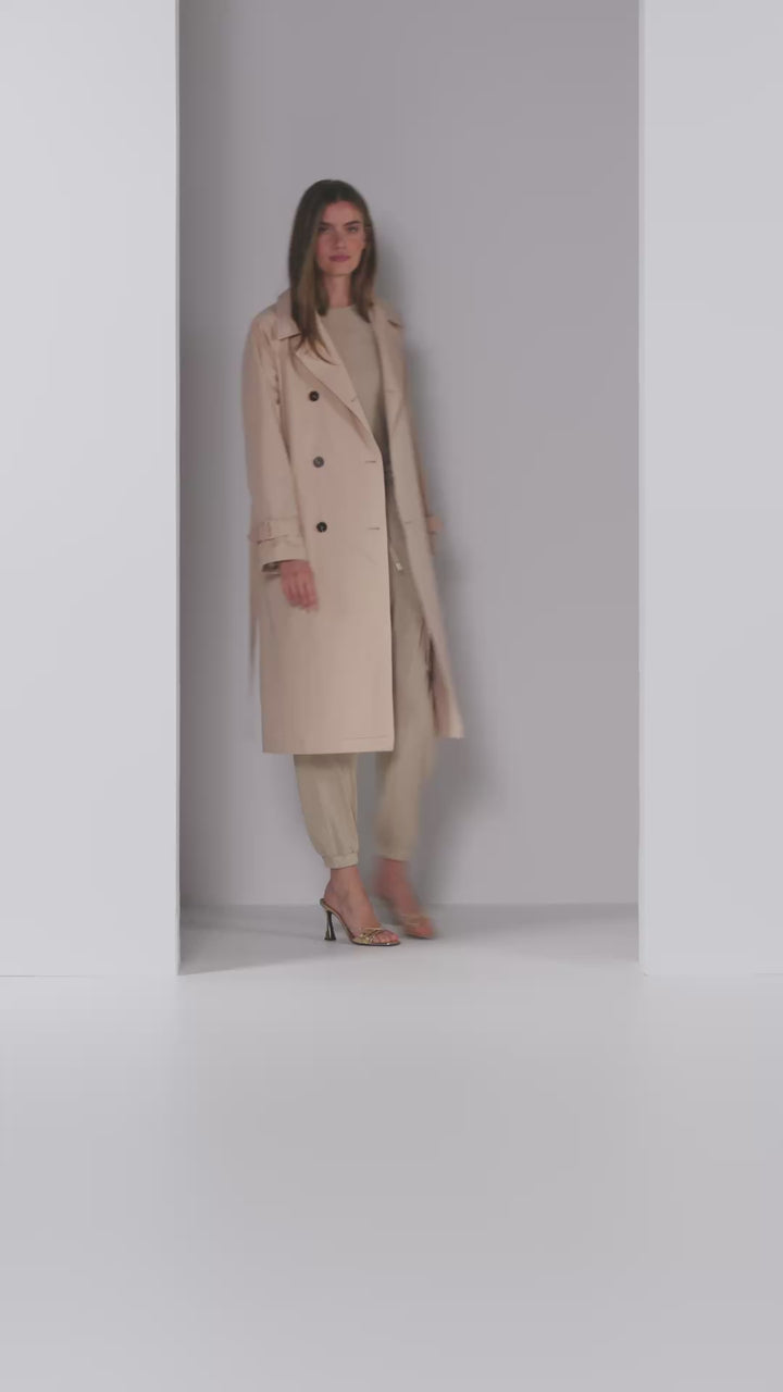 Jogging style cargo en lurex avec taille élastique
