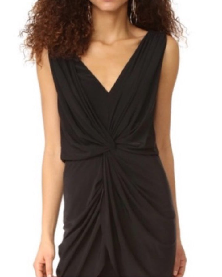 Robe longue croisée sans manches Leza