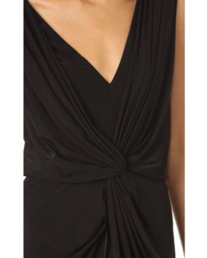 Robe longue croisée sans manches Leza