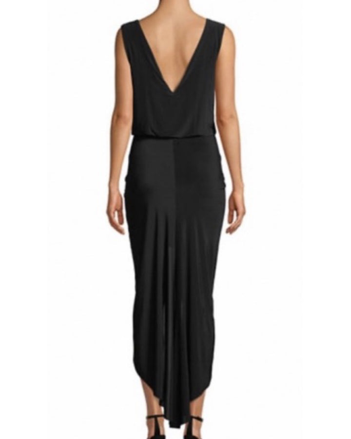 Robe longue croisée sans manches Leza