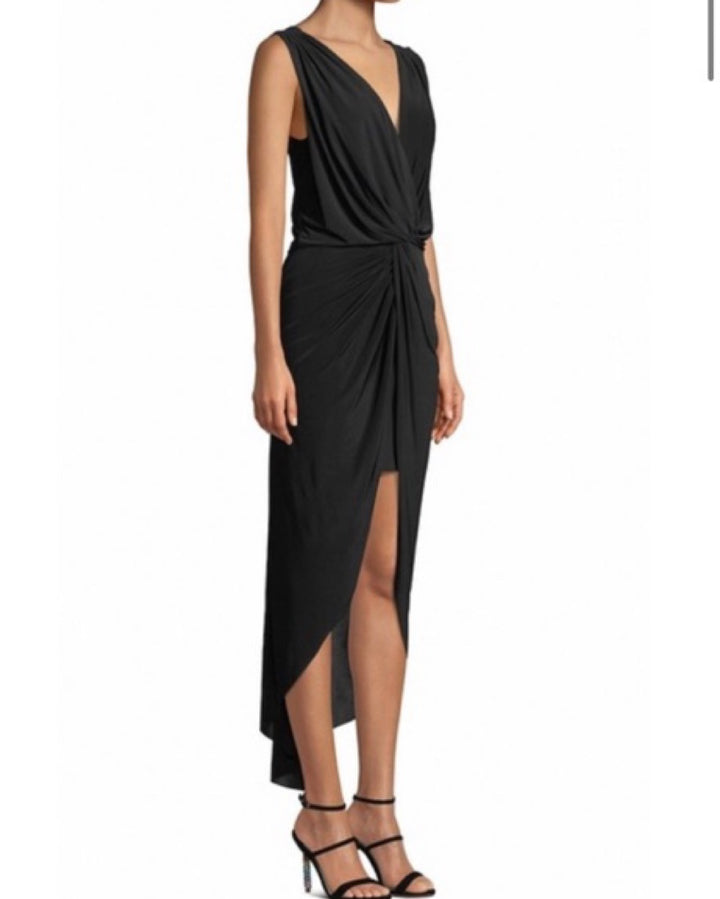 Robe longue croisée sans manches Leza