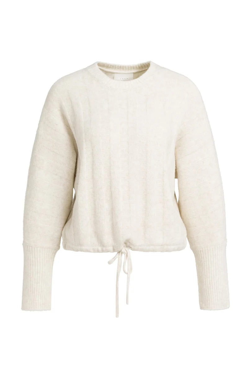 Pull ample à ourlet ajustable