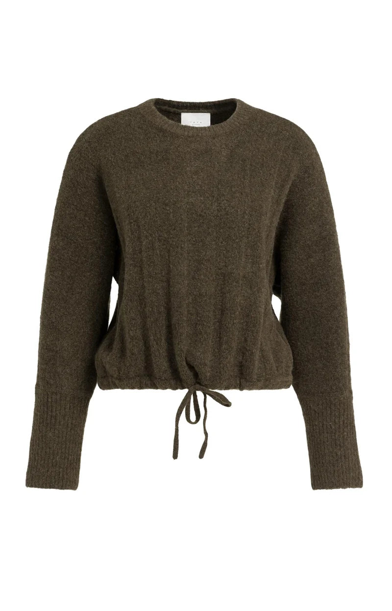 Pull ample à ourlet ajustable
