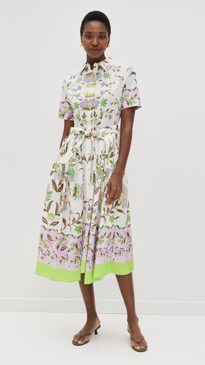 Robe chemise midi avec imprimé floral Naia