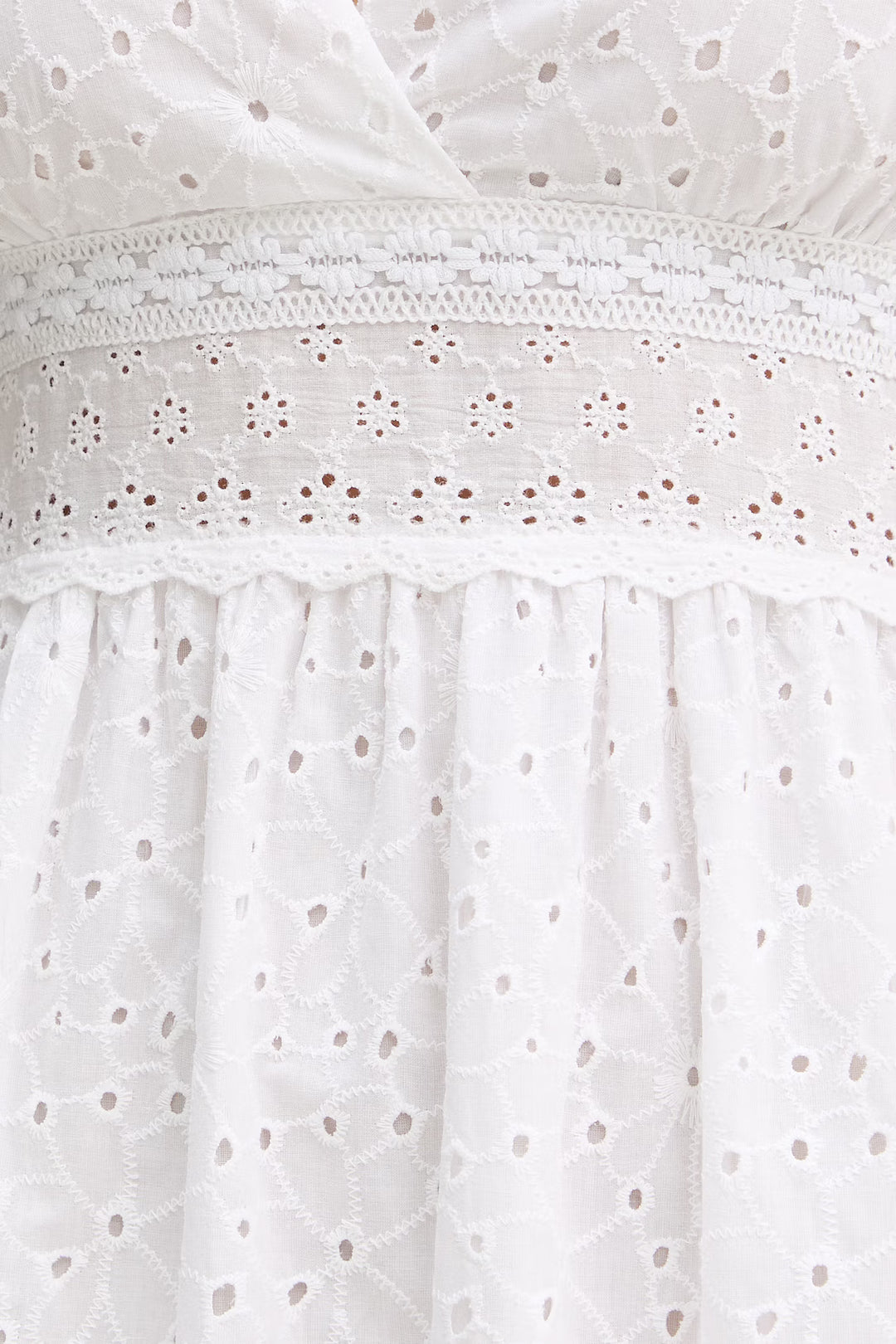 Robe longue à broderies anglaises