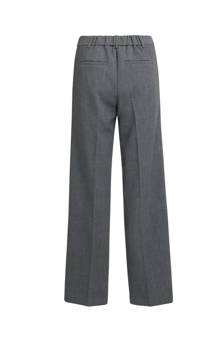 Pantalon droit à taille élastiquée