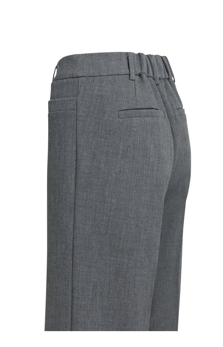 Pantalon droit à taille élastiquée