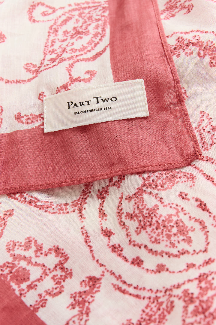 Foulard carré Phi à motif arabesque