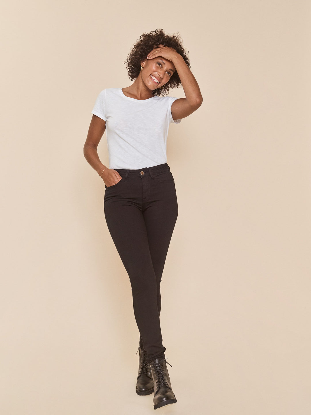 Jeans noir soyeux