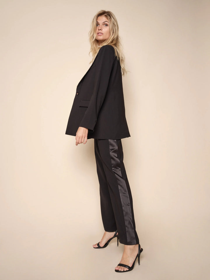 Pantalon tuxedo avec bande satin Bai Leia
