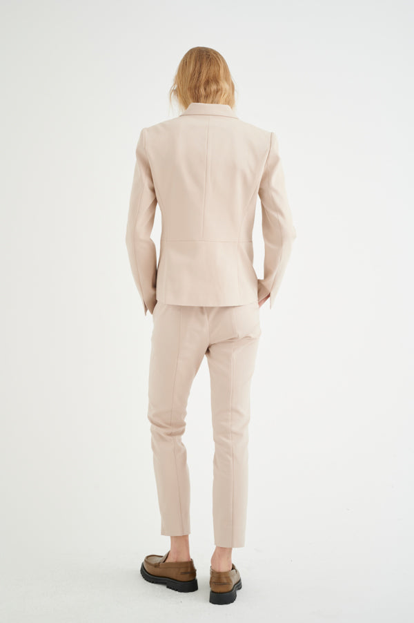 Veston ajusté sable blond court Zella