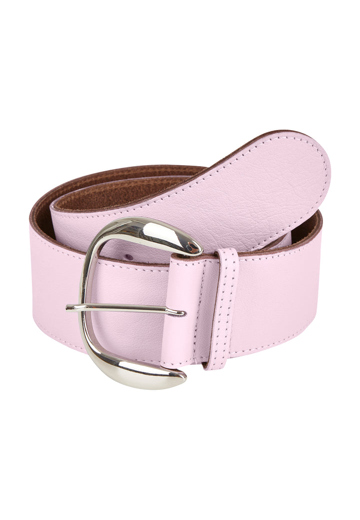Ceinture large cuir lilas 2 1/4"