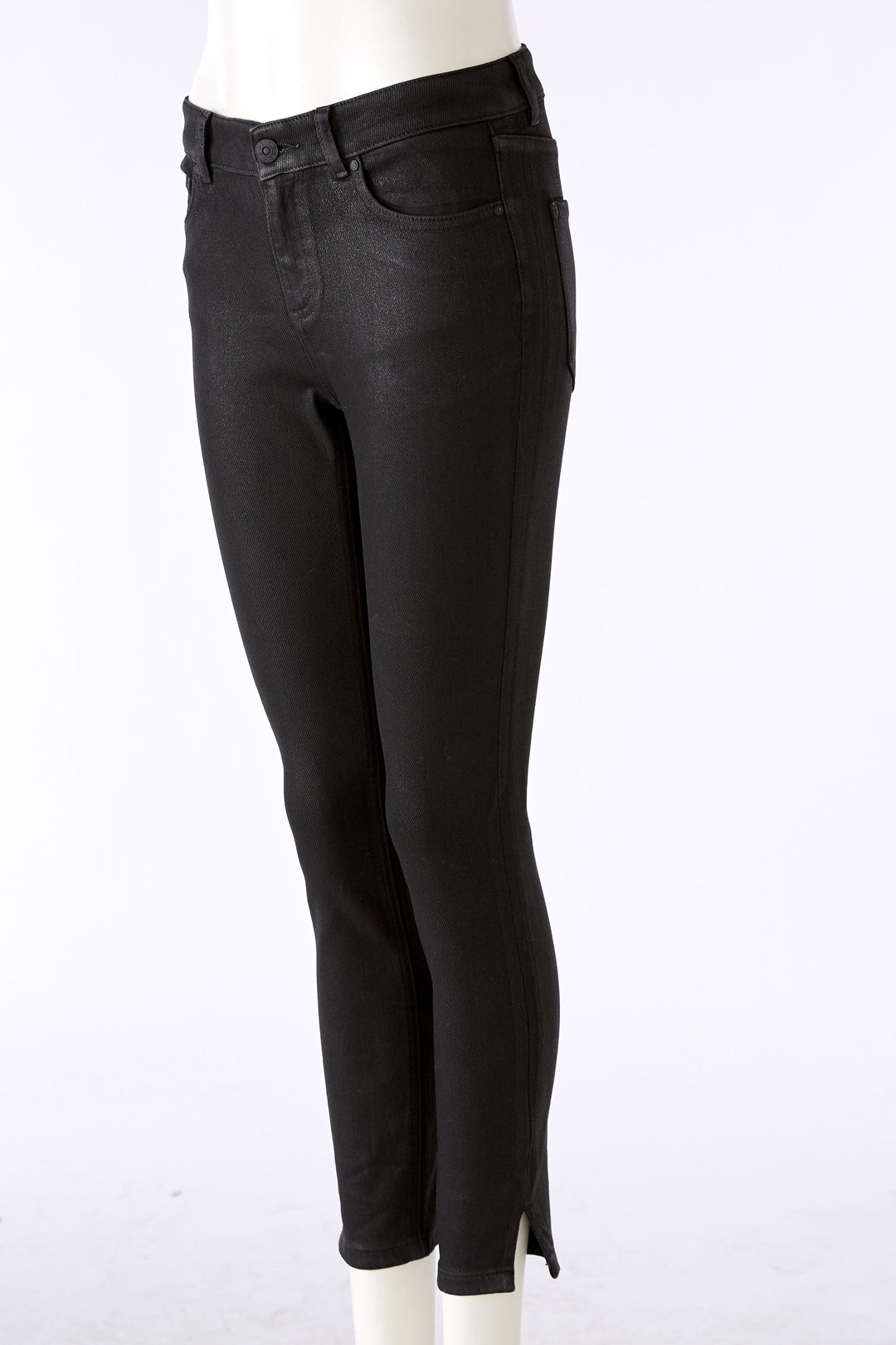 Jeans super stretch noir lustré