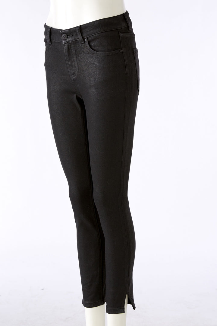 Jeans super stretch noir lustré